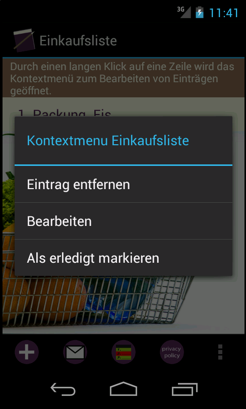 Einkaufsliste (SMS/Email...截图6