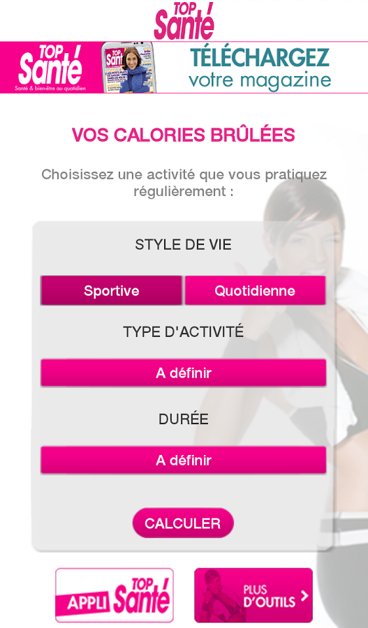 Top Santé : Compteur calories截图2