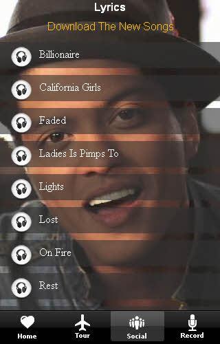 Bruno Mars Top Song Lyrics New截图3