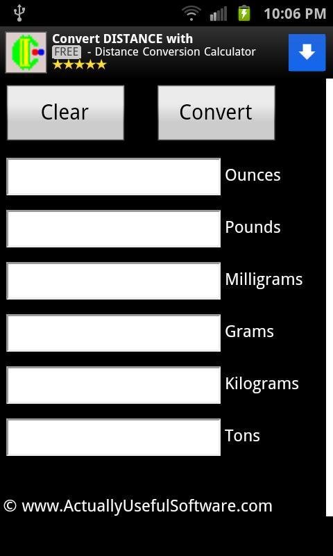 Mass Conversion Calculat...截图2