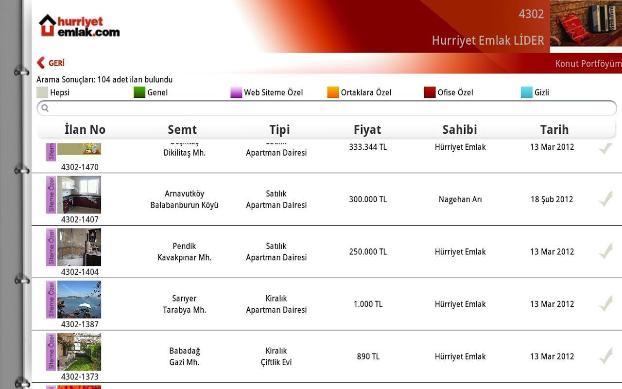 Kurumsal H&uuml;rriyet Emlak截图3