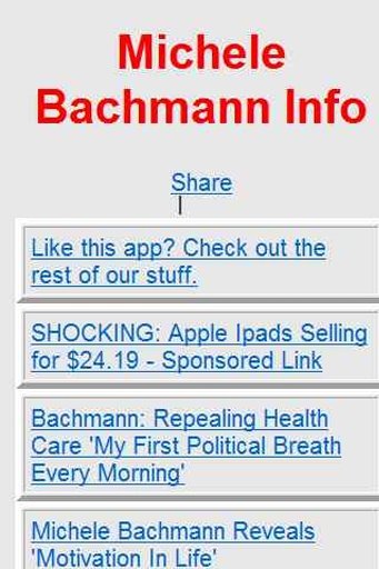 Michele Bachmann Info截图1