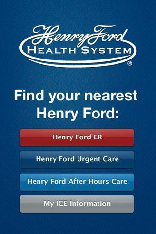 Henry Ford ER Locator截图1