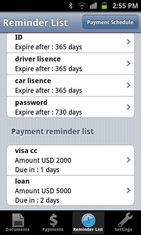 My Reminder - Doc & Paym...截图2