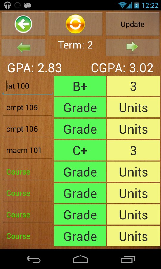 3 GPA and CGPA Calculato...截图3