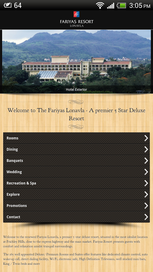 Fariyas Resort Lonavla截图1