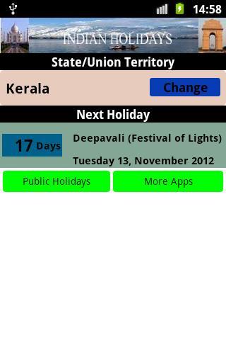 Indian Holidays 2012-13截图2