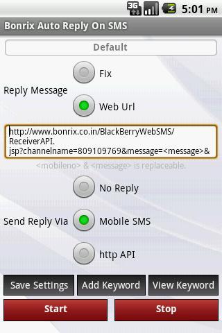 Bonrix Longcode AutoReply SMS截图1