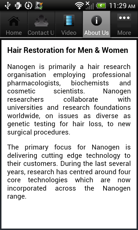Nanogen hair restoration截图1