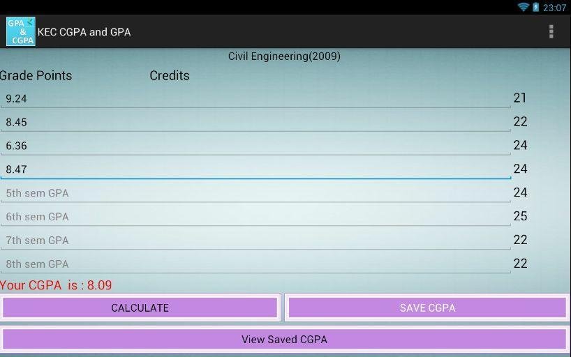 GPA & CGPA Calculator fo...截图10