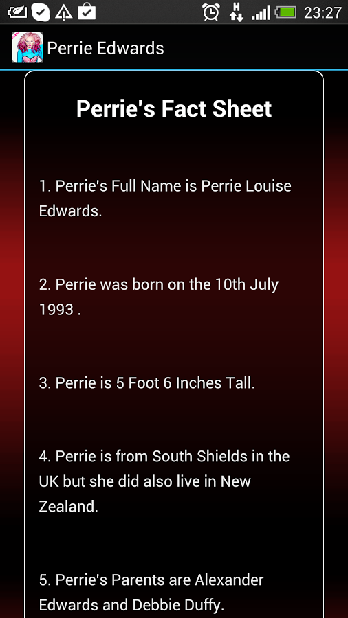 Perrie Edwards Fan App截图4