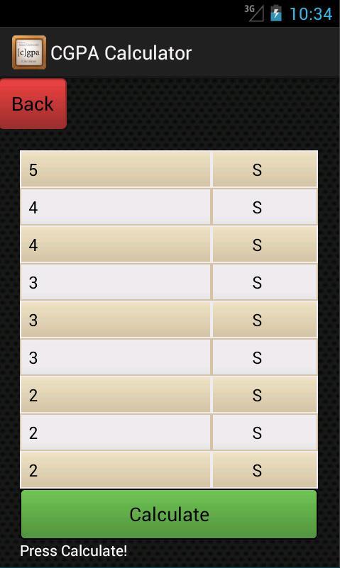 CGPA Calculator截图4
