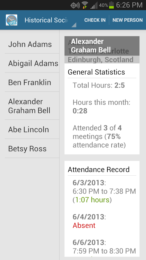 Badgin Attendance Tracker截图8