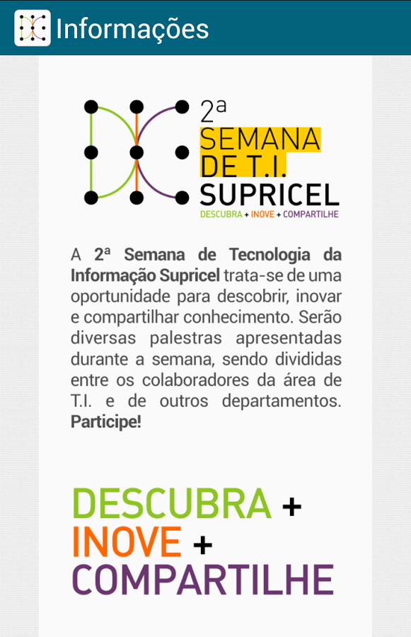 Semana de TI Supricel截图1