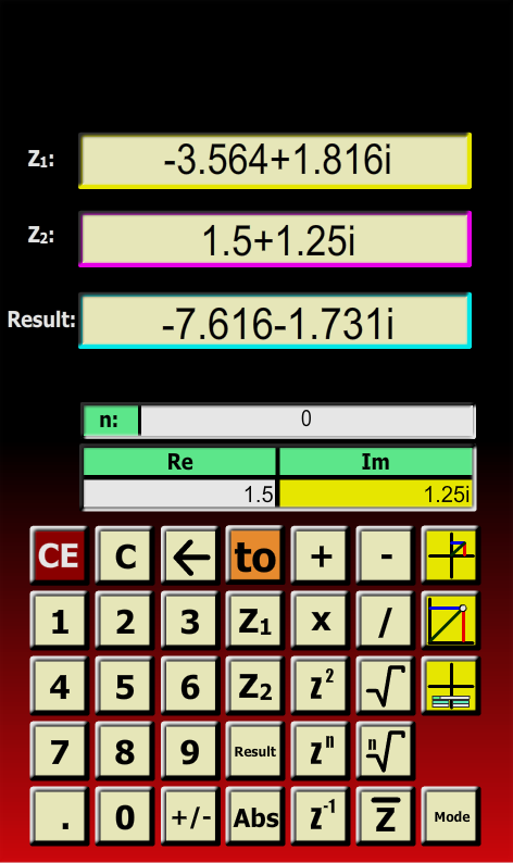 Komplexe Zahlen Rechner截图1