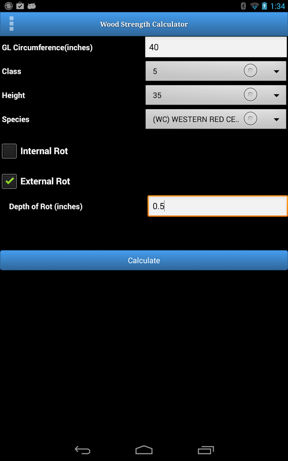 Wood Strength Calculator截图2