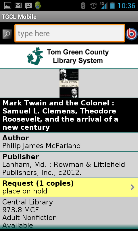 Tom Green County Library截图2