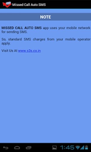 Missed Call Auto SMS (No ADs)截图1