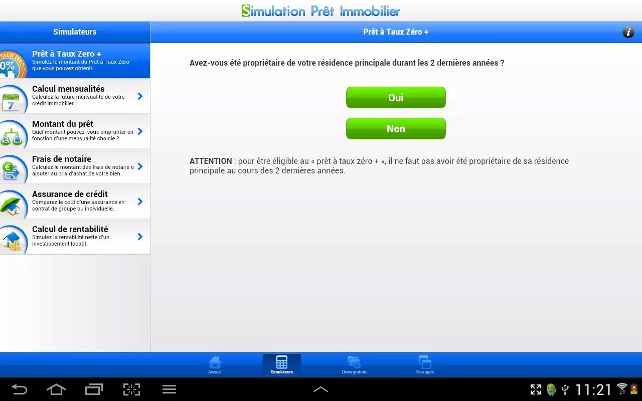 Simulation Prêt Immobilier截图4