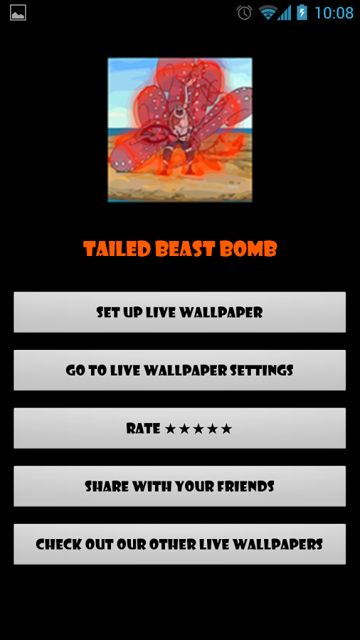 Tailed Beast Bomb LWP截图5