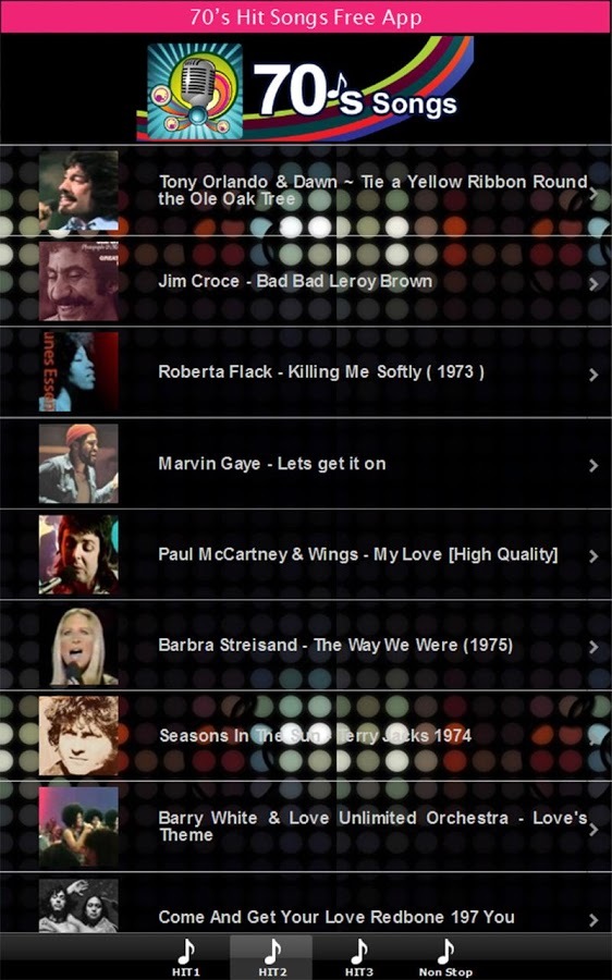 70’s HIT Songs FREE截图7