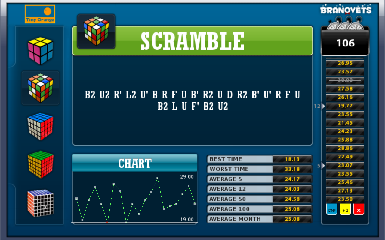 Rubik's Stopwatch截图2