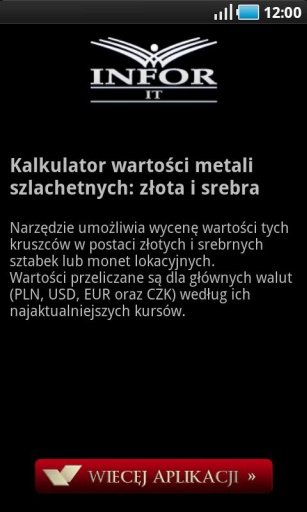 Kalkulator złota i srebra截图2