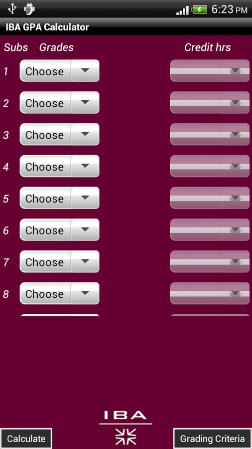 IBA GPA-CGPA Calculator截图9