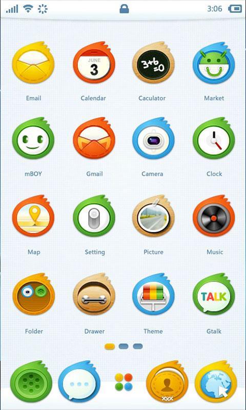 360手机桌面主题—MOB截图3