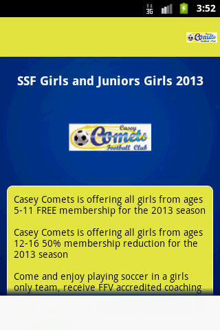 Casey Comets Football Club截图4