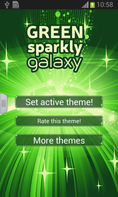 Green Sparkly Galaxy截图1