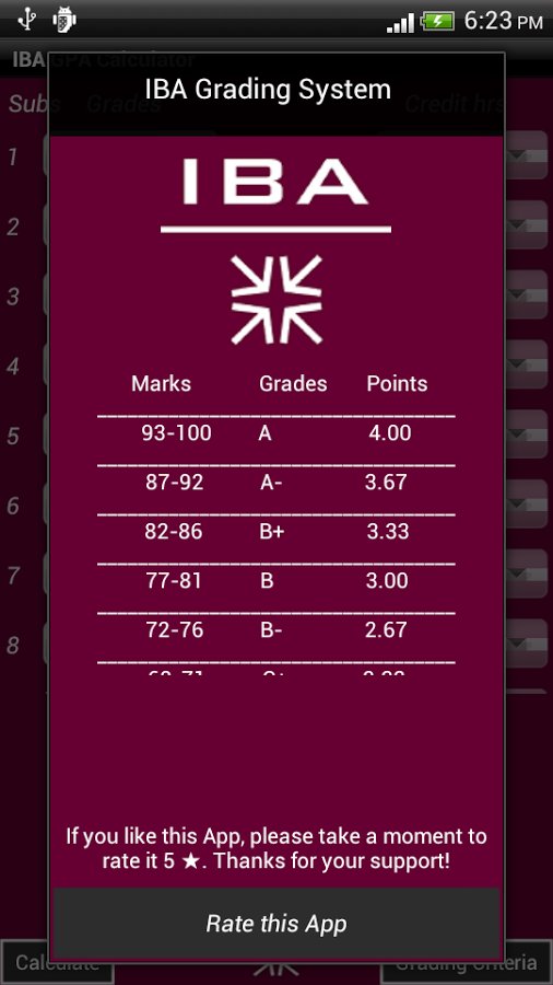 IBA GPA-CGPA Calculator截图3