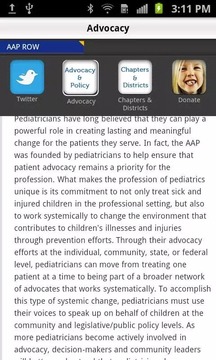 American Academy of Pediatrics截图