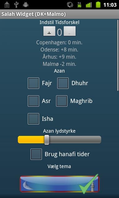 Salah Widget (DK+Malmo)截图3