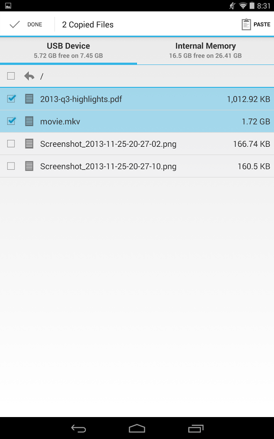 USB OTG File Manager for Nexus Trial截图9