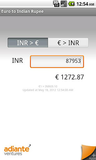 Euro to Indian Rupee截图1