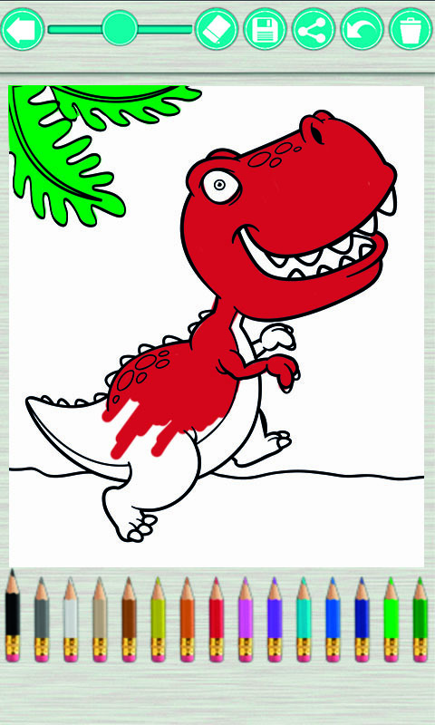 儿童画画游戏：恐龙世界截图2