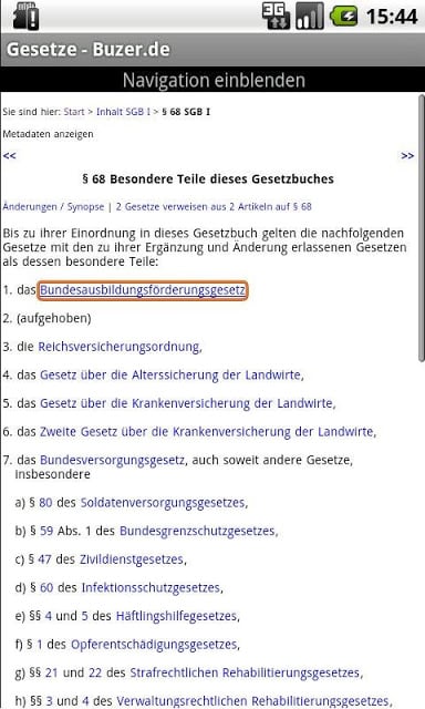 Gesetze - Buzer.de截图2