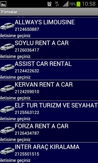 Rent a car cepte截图5