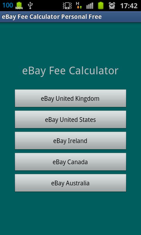 eBay Fee Calculator Personal截图2