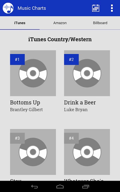 Top Country Music Charts截图2