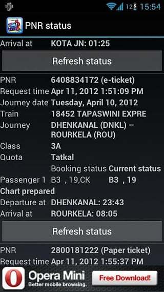 PNR status and train info截图1