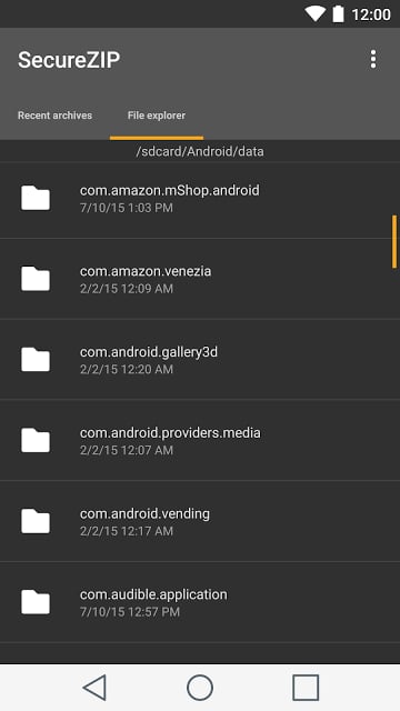 SecureZIP Reader for Android截图1