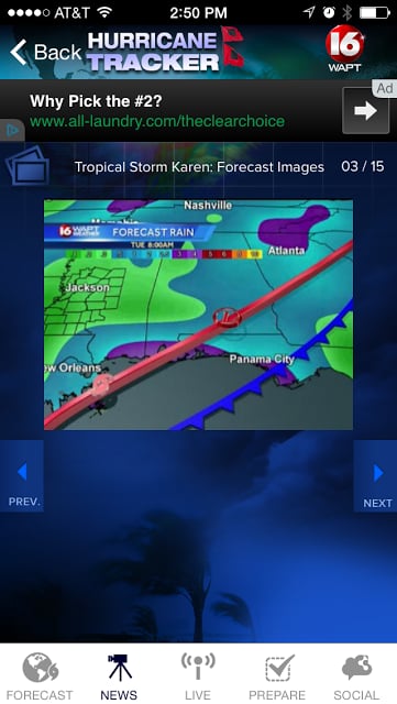 Hurricane Tracker 16 WAPT News截图2