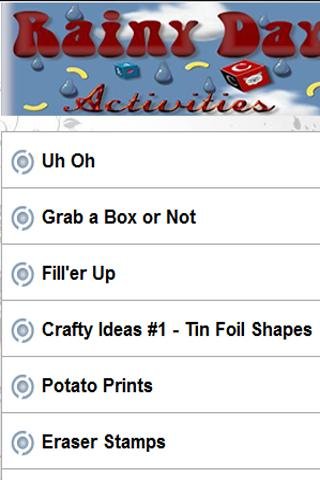 Rainy Day Activities For Kids截图2