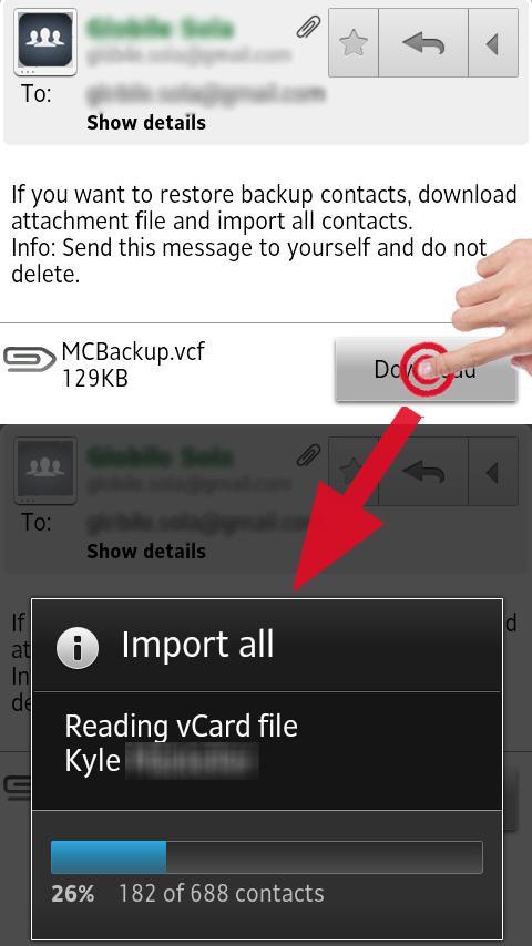 MCBackup - My Contacts Backup截图4