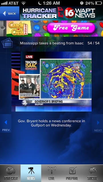 Hurricane Tracker 16 WAPT News截图8