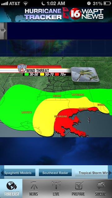 Hurricane Tracker 16 WAPT News截图4