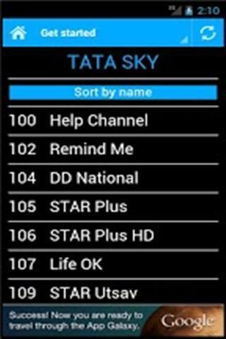 DTH Television Channels India截图3