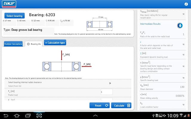 SKF Bearing Calculator截图4